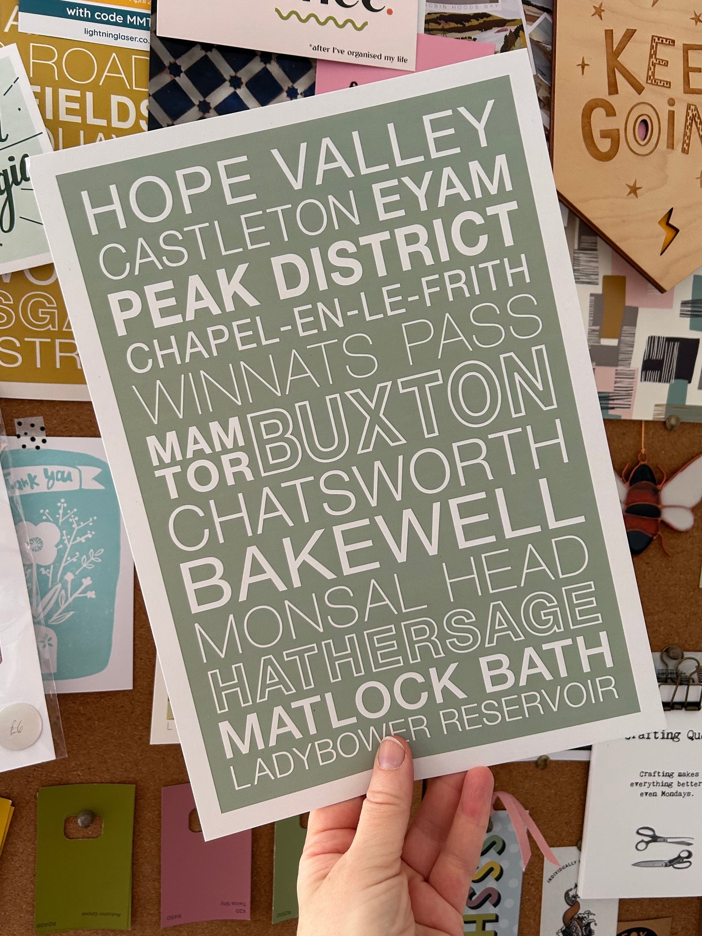 PEAK DISTRICT STREETS PRINT