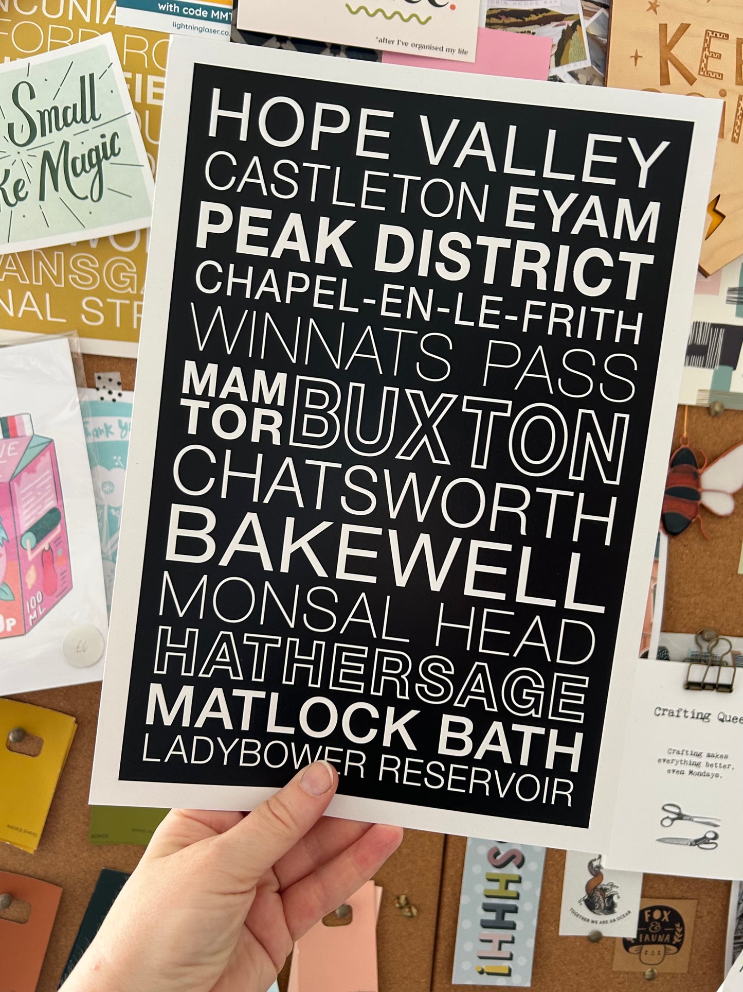 PEAK DISTRICT STREETS PRINT