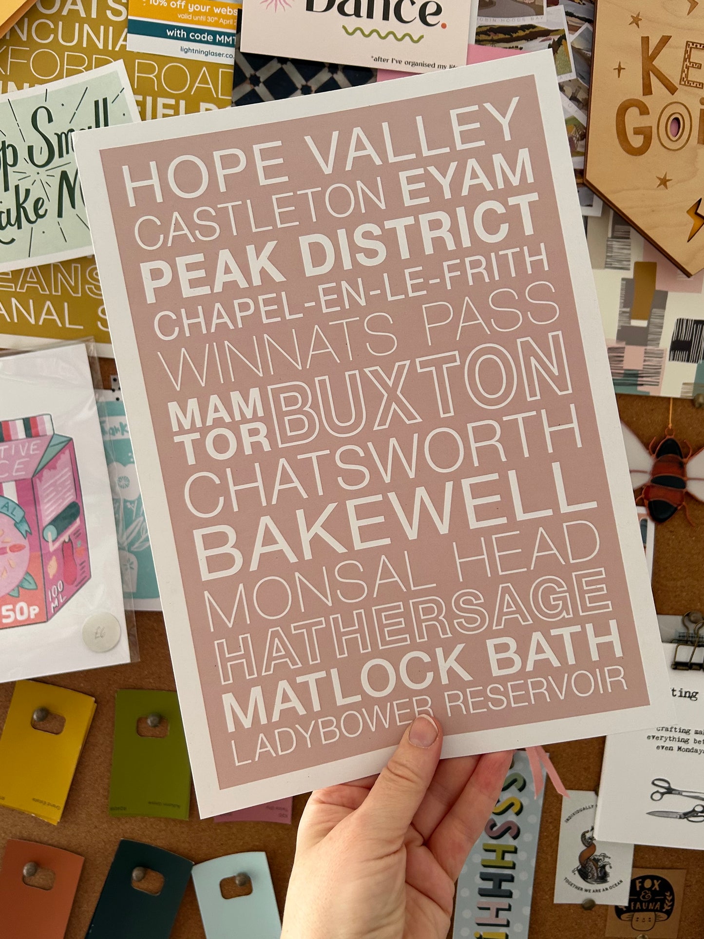PEAK DISTRICT STREETS PRINT