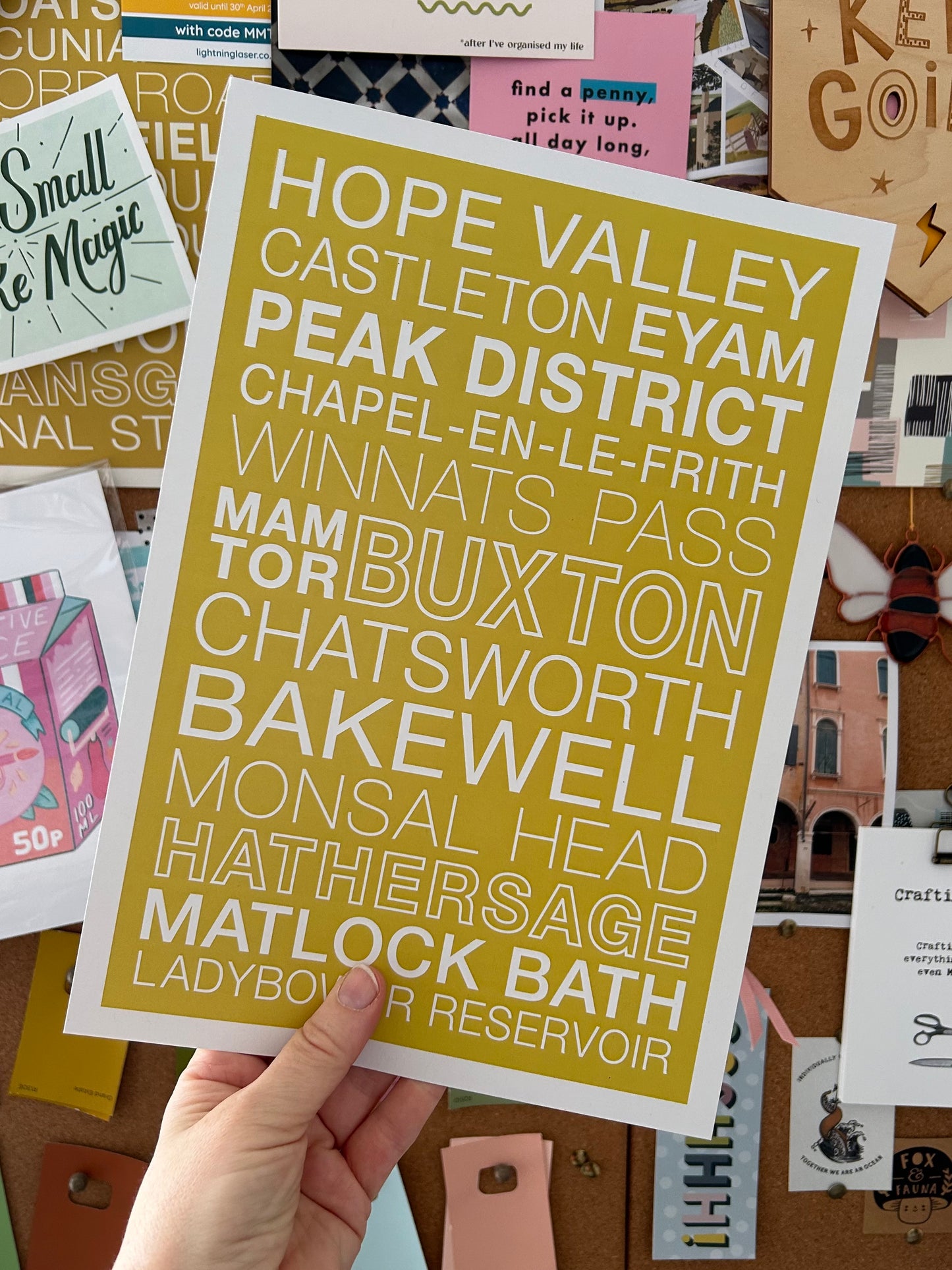 PEAK DISTRICT STREETS PRINT