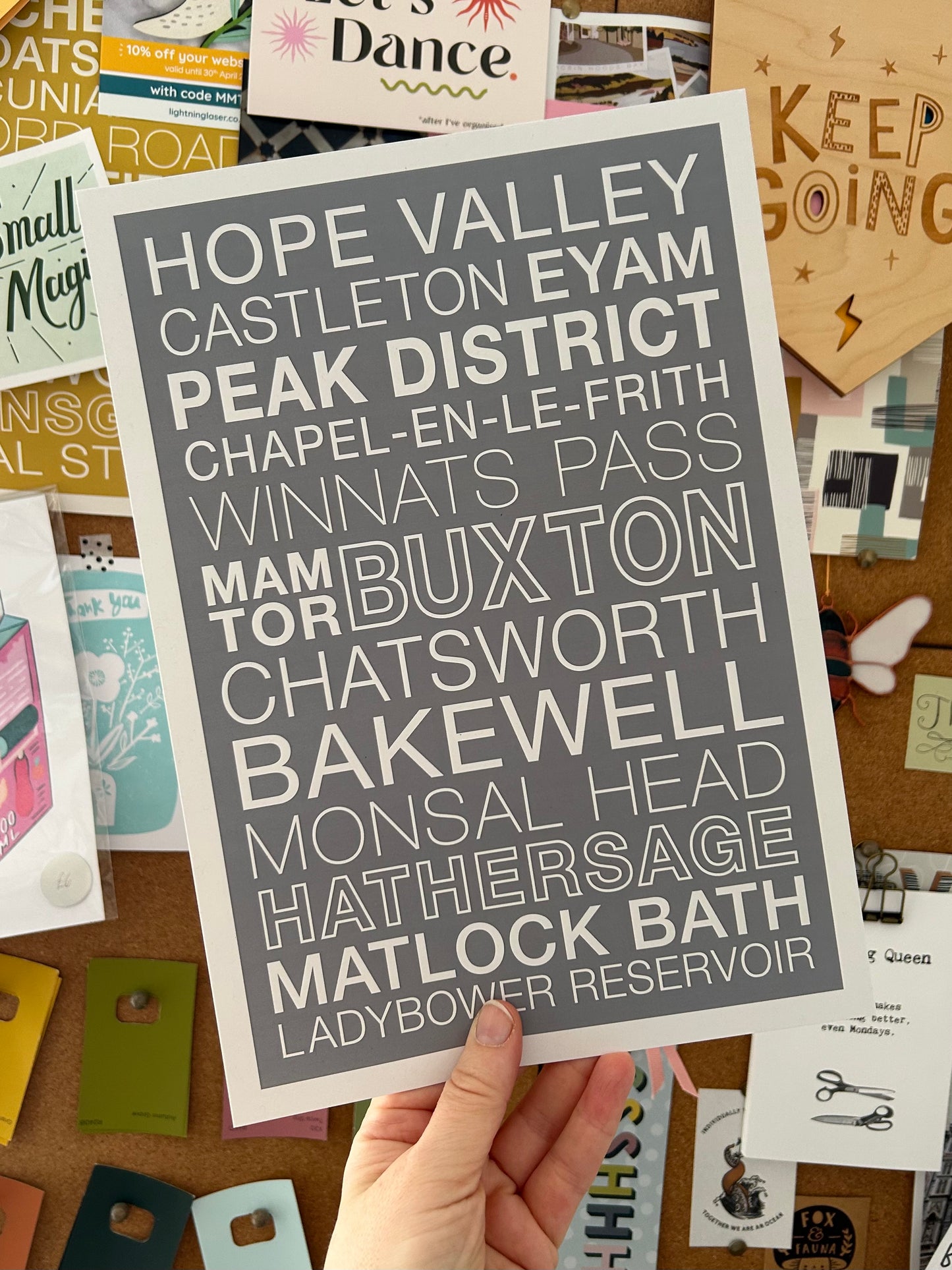 PEAK DISTRICT STREETS PRINT