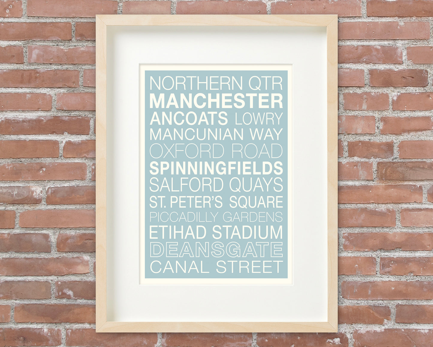 MAN CITY STREETS | Manchester Art | Football Print | Old Trafford