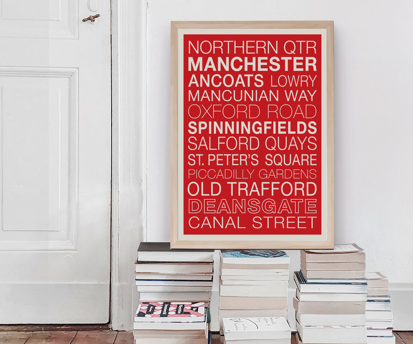 MAN UTD STREETS | Manchester Art | Football Print | Old Trafford
