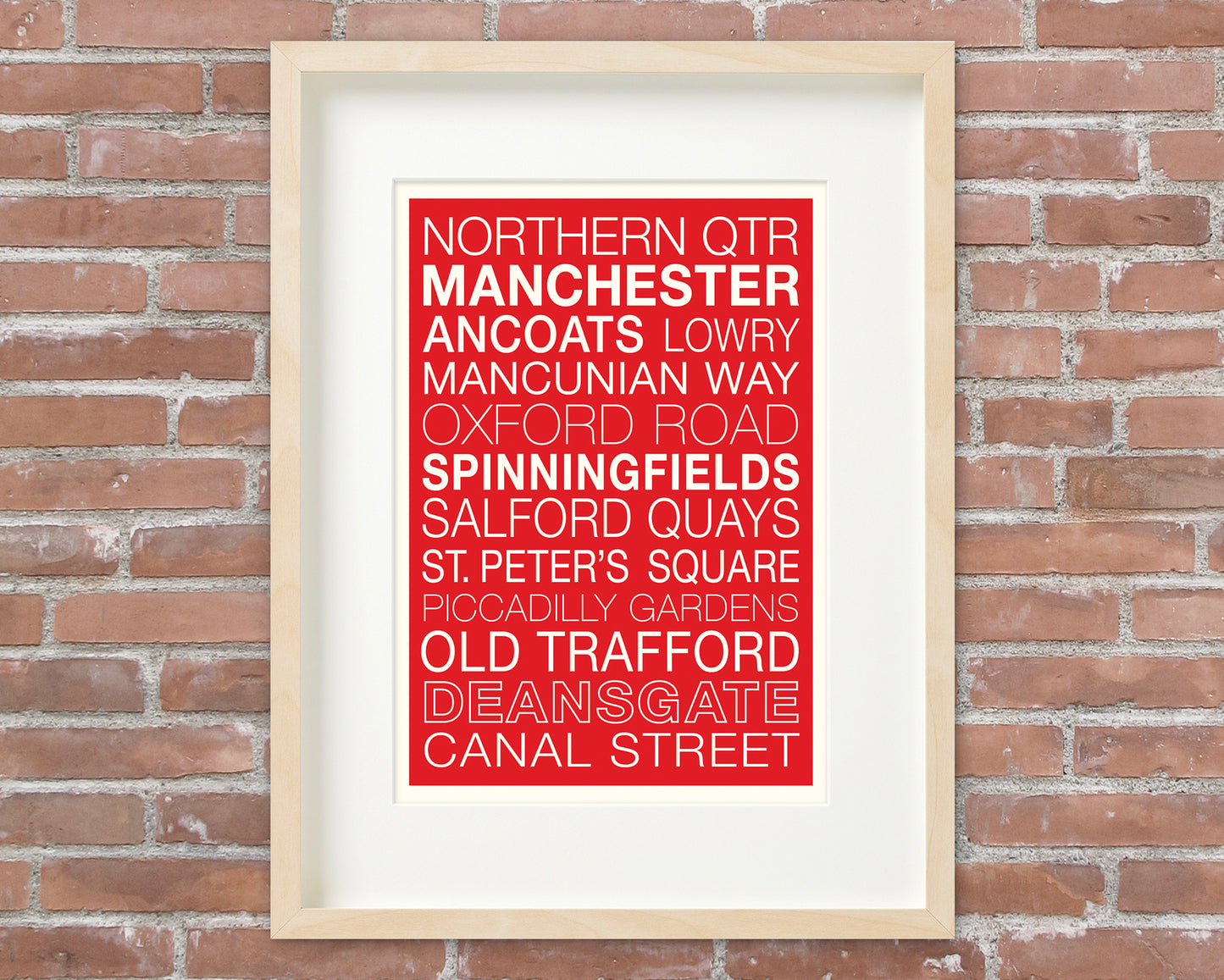 MAN UTD STREETS | Manchester Art | Football Print | Old Trafford