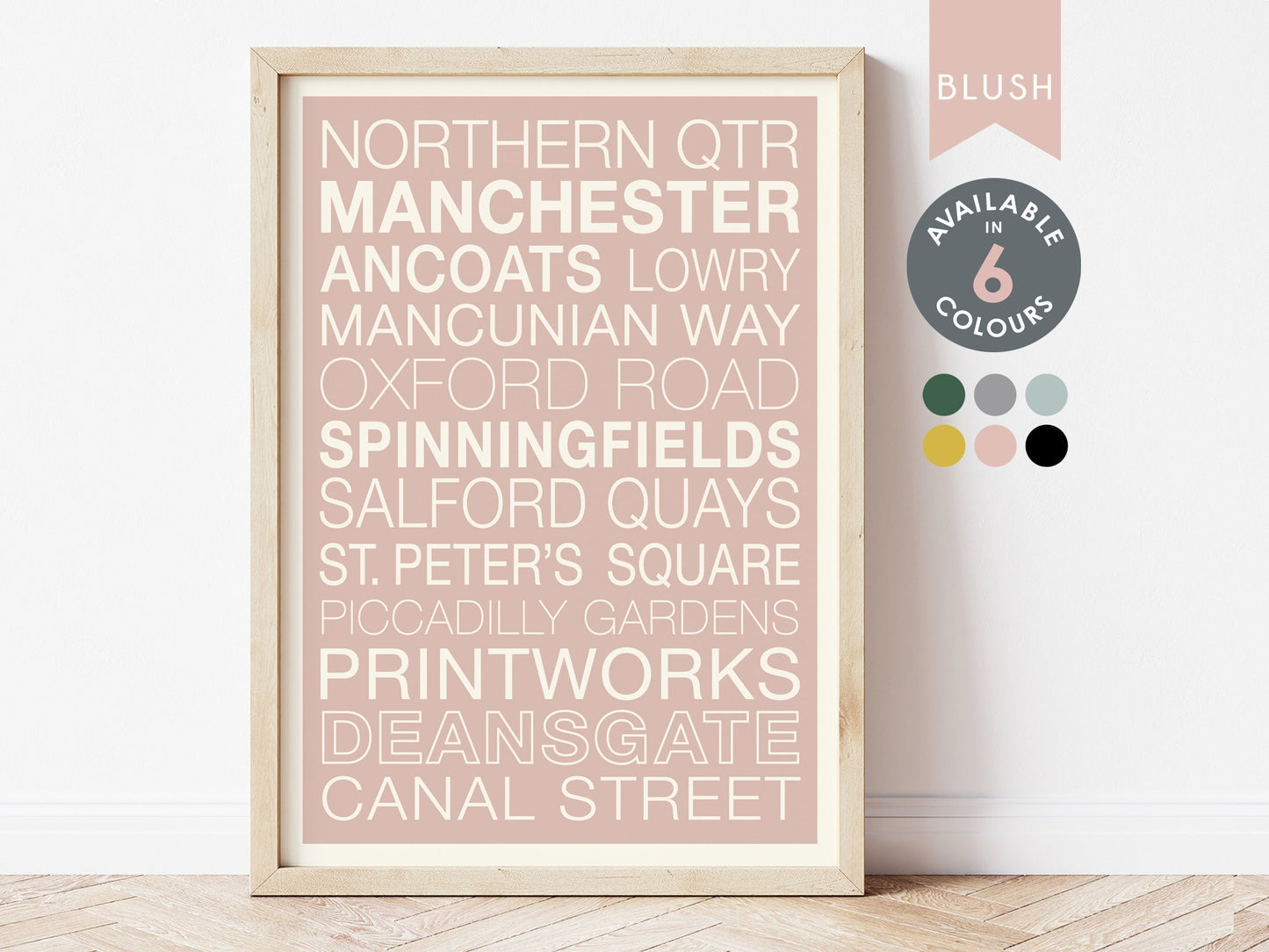 MANCHESTER STREETS PRINT