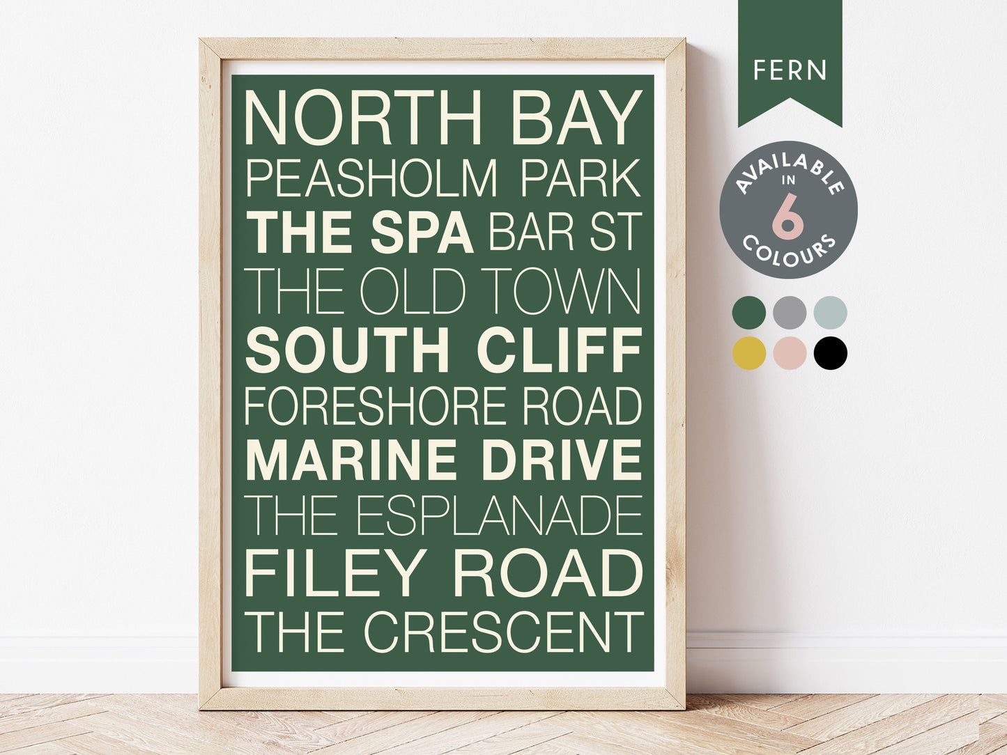 SCARBOROUGH STREETS PRINT