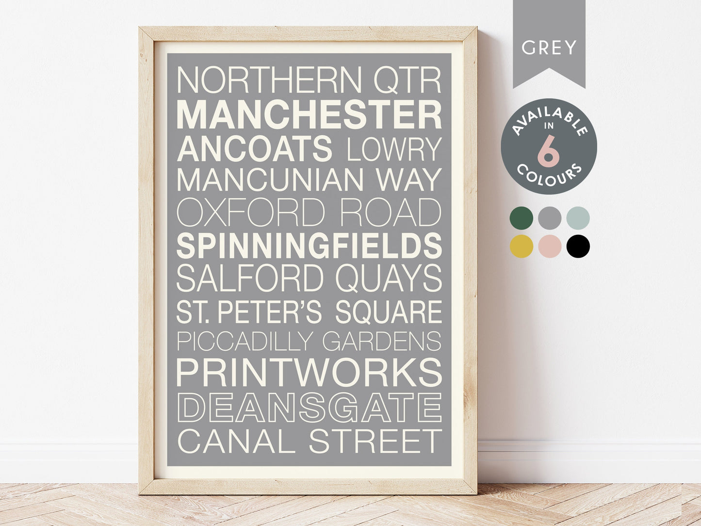 MANCHESTER STREETS PRINT