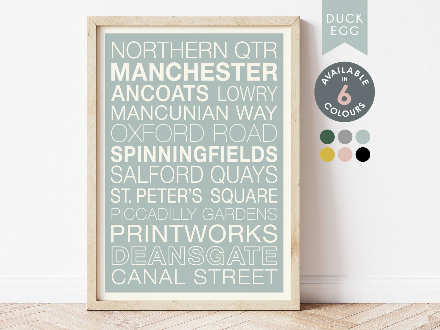 MANCHESTER STREETS PRINT