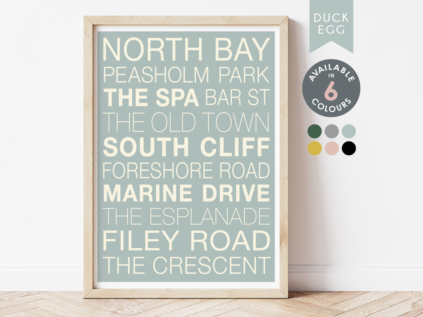 SCARBOROUGH STREETS PRINT
