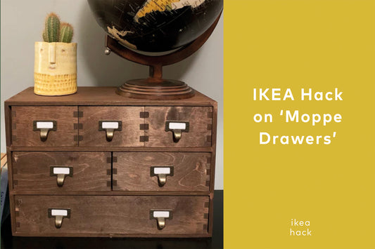 IKEA HACK on MOPPE drawers