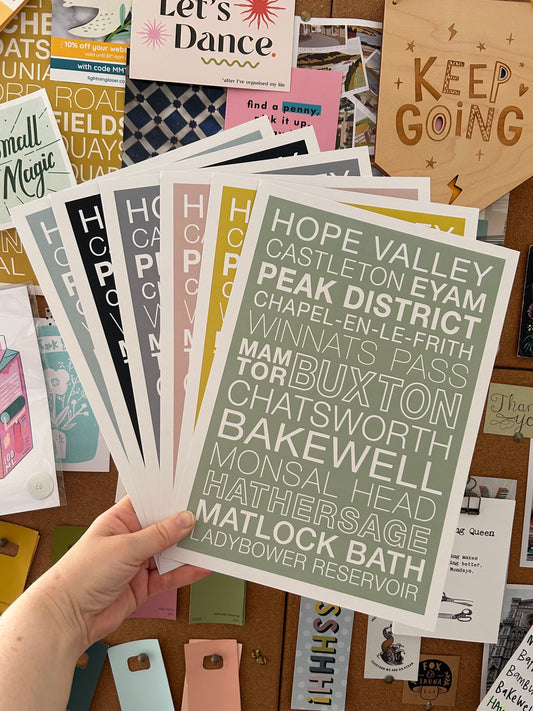 PEAK DISTRICT STREETS PRINT
