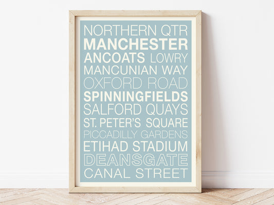 MAN CITY STREETS | Manchester Art | Football Print | Old Trafford