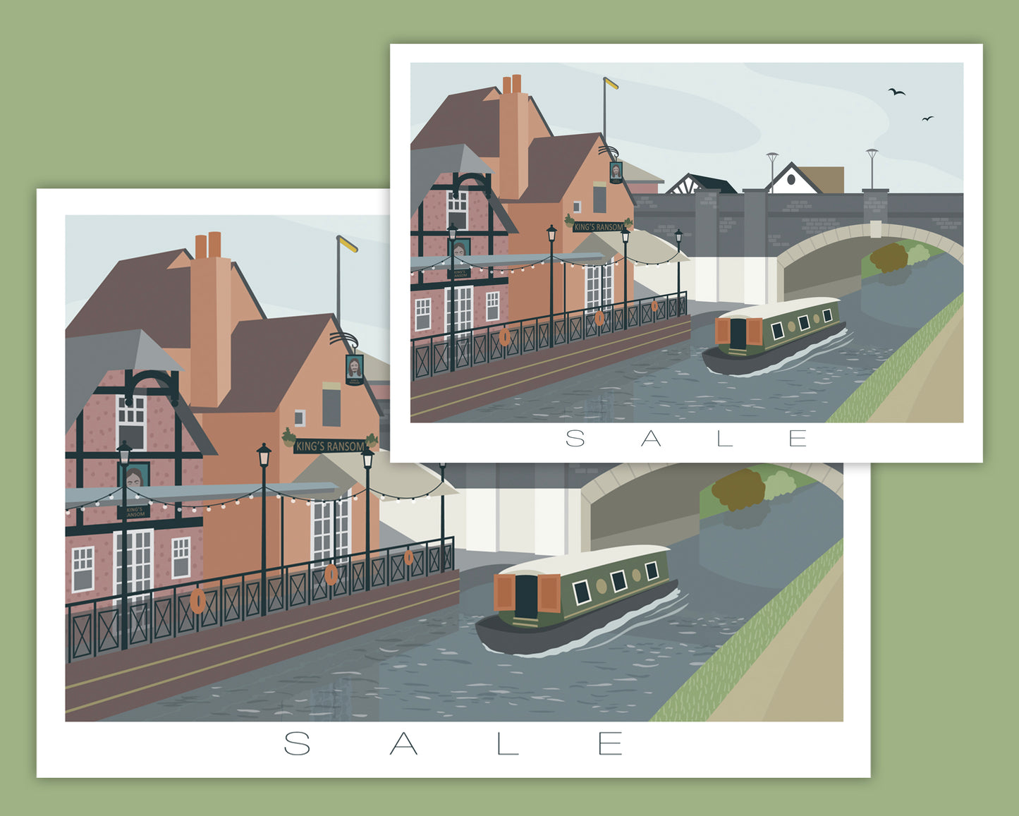 SALE PRINT | Cheshire Art | Sale Print | Manchester Picture | Sale Waterside