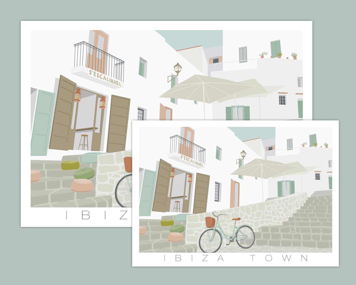 IBIZA TOWN PRINT