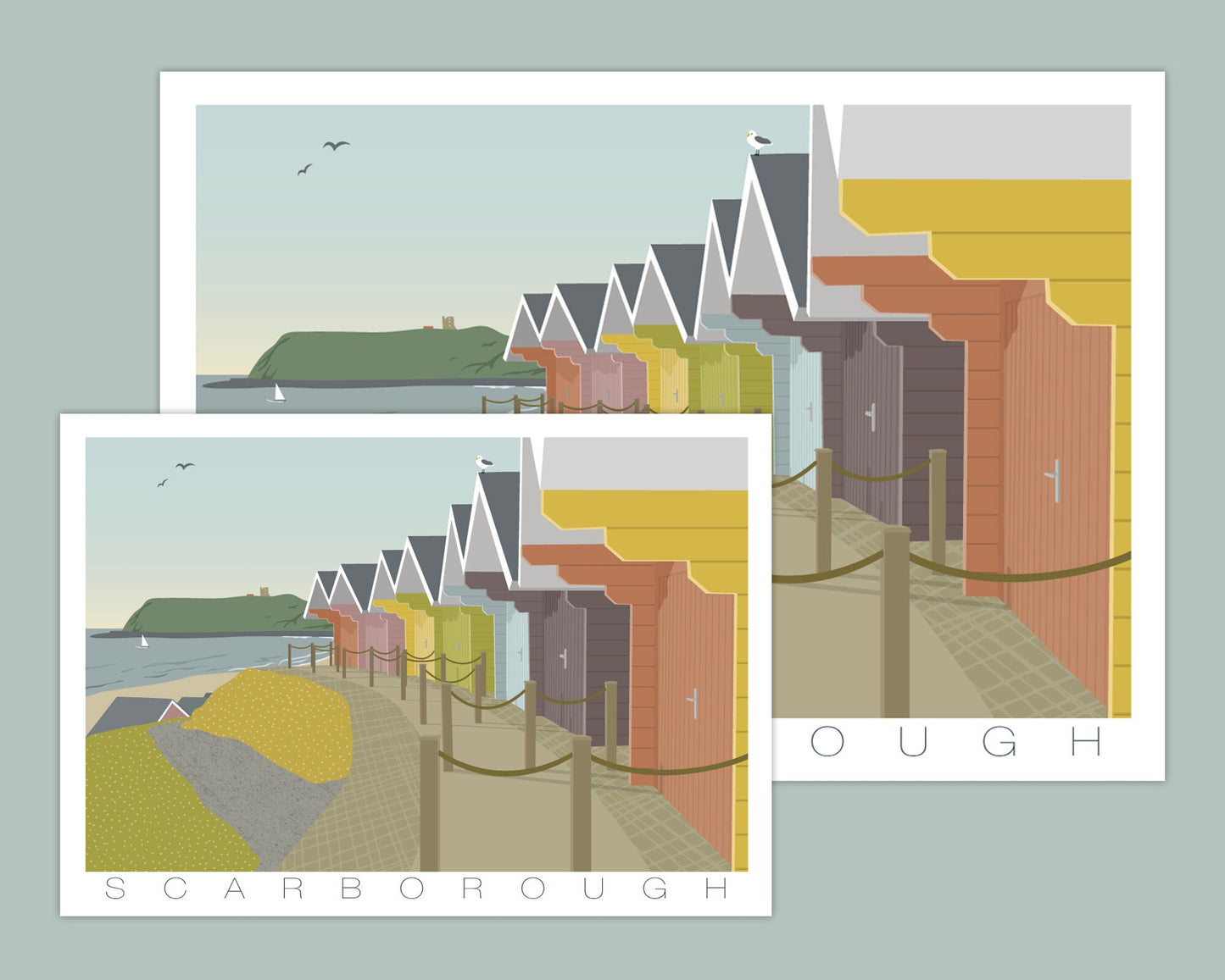 SCARBOROUGH BEACH HUTS PRINT