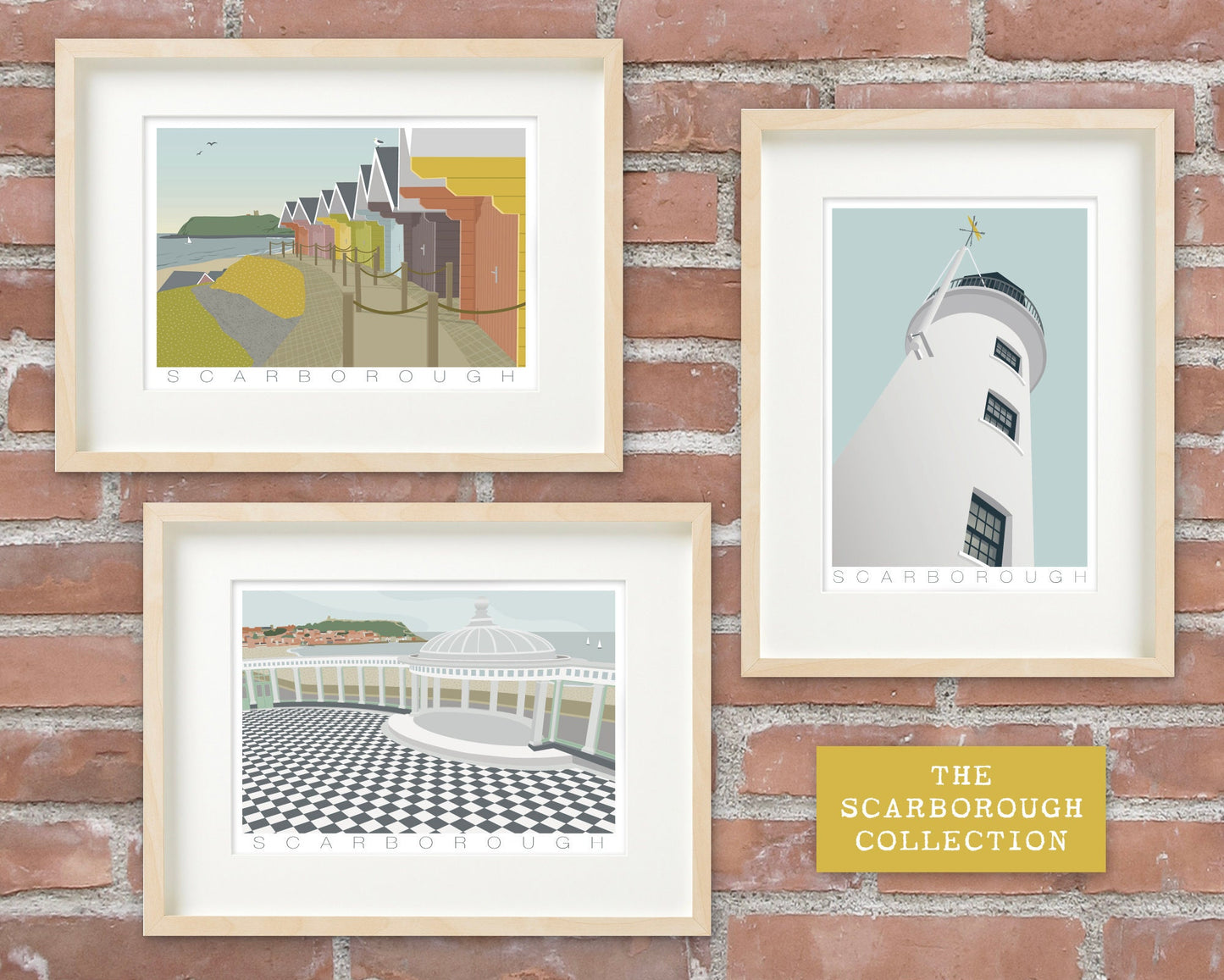 SCARBOROUGH BEACH HUTS PRINT