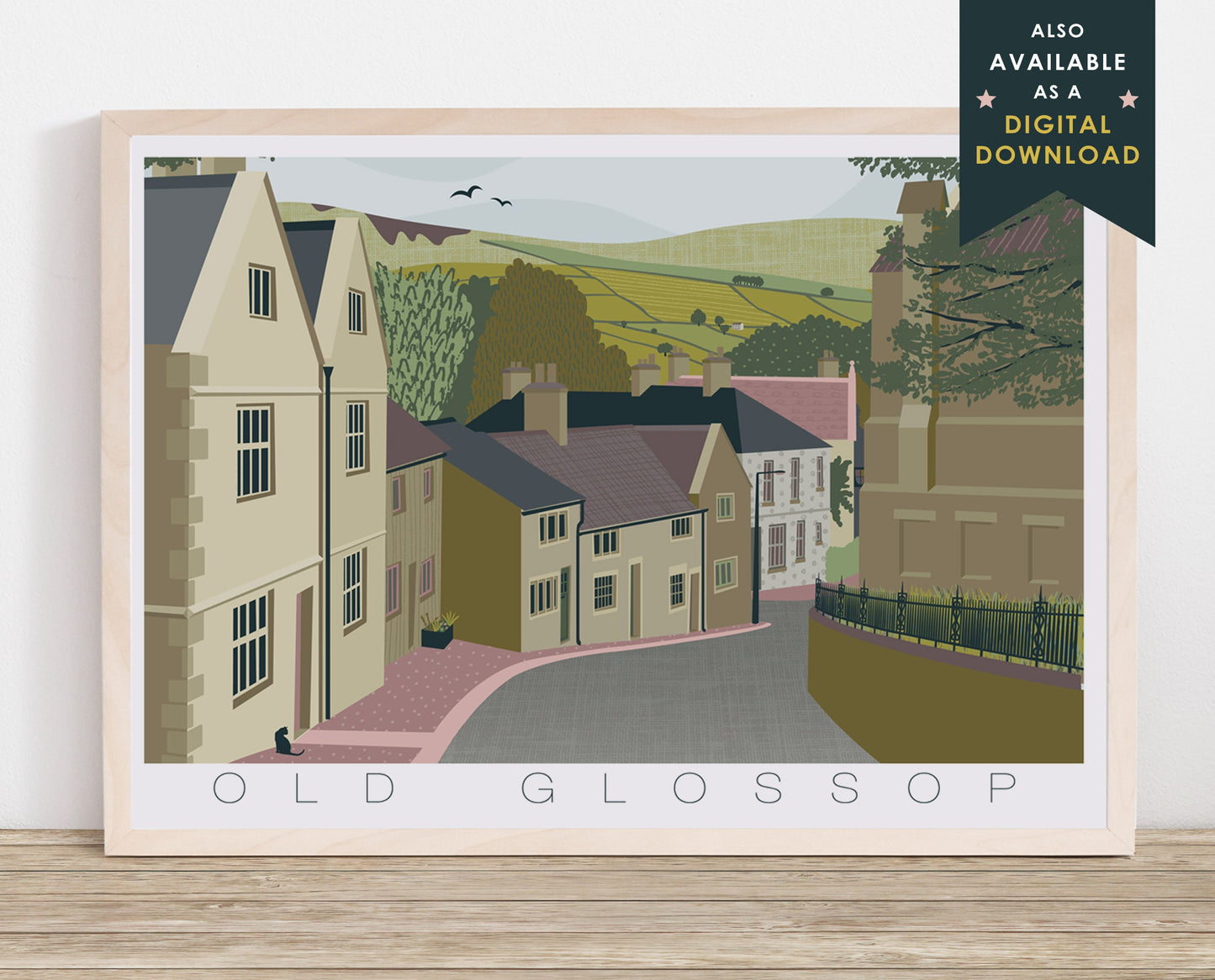 OLD GLOSSOP PRINT