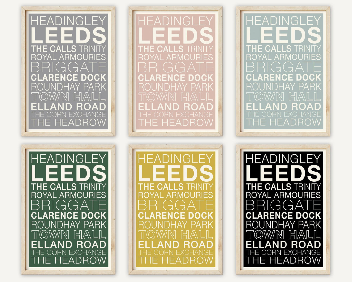 LEEDS STREETS PRINT