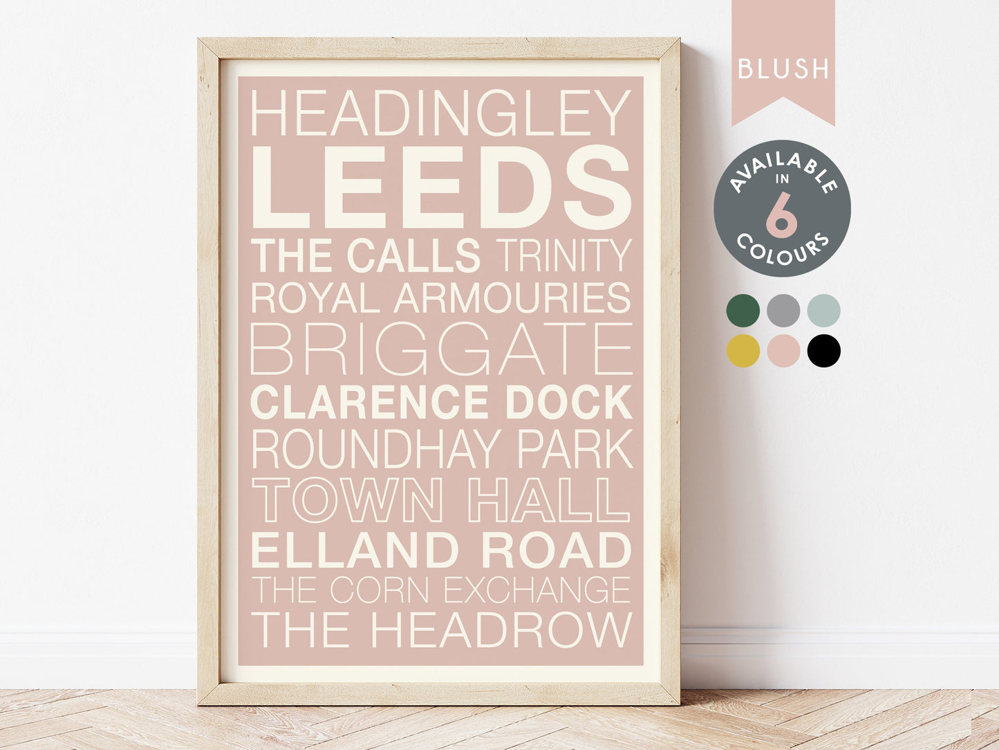 LEEDS STREETS PRINT