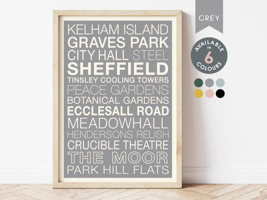 SHEFFIELD STREETS PRINT