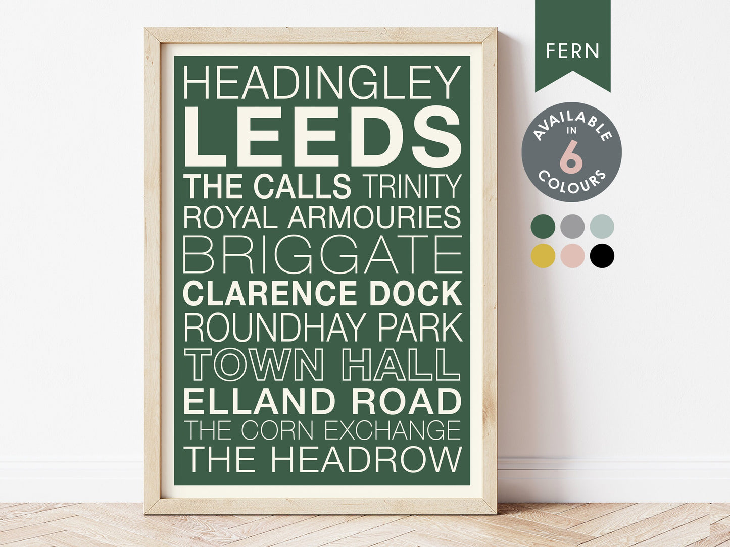 LEEDS STREETS PRINT