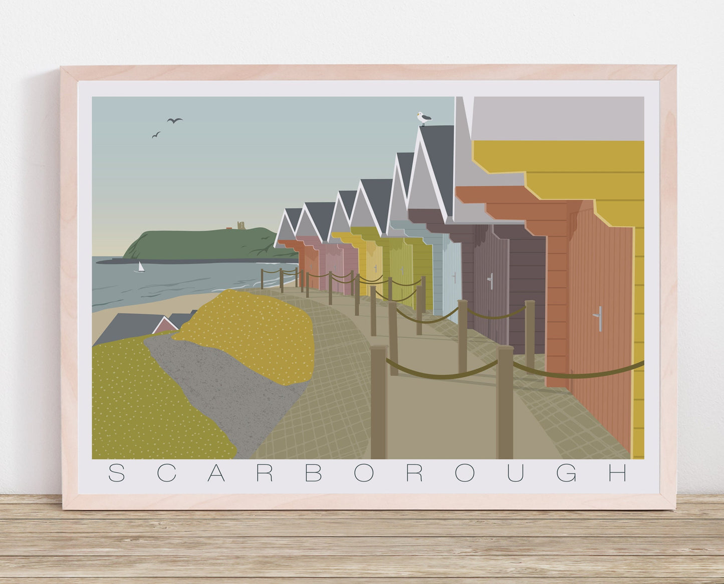 SCARBOROUGH BEACH HUTS PRINT