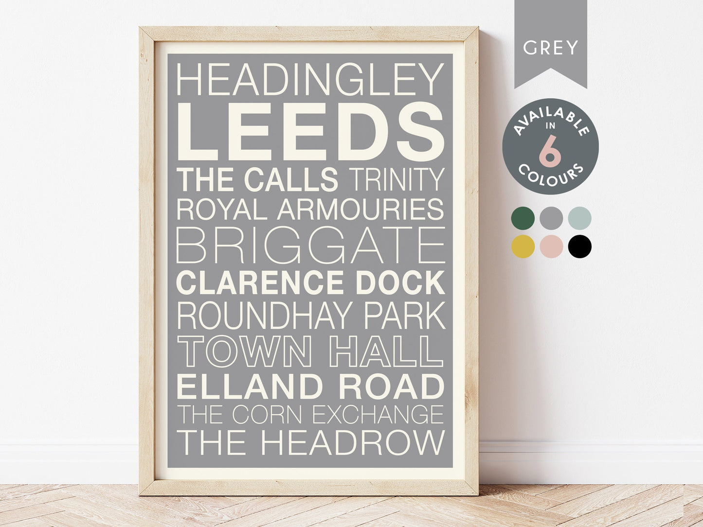 LEEDS STREETS PRINT